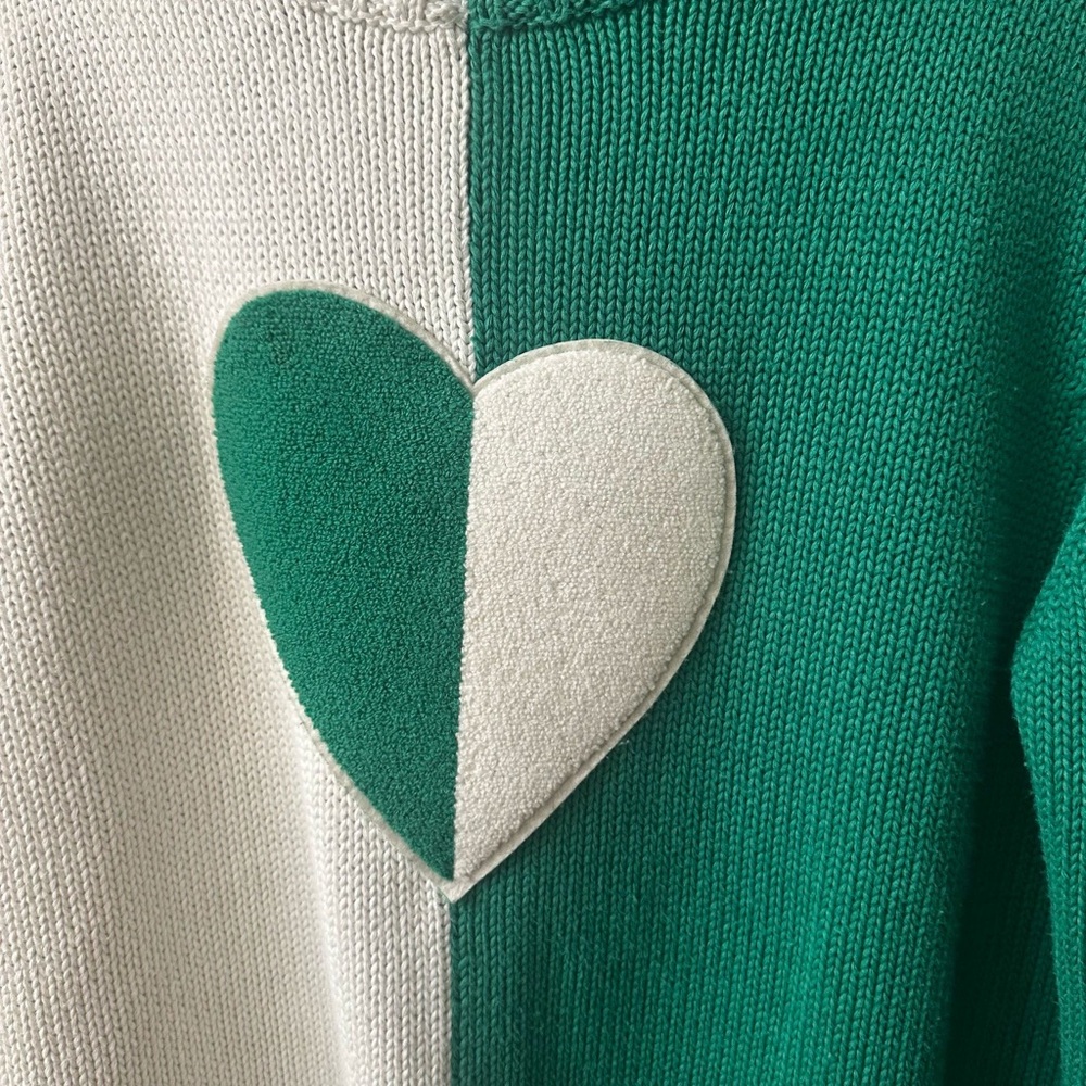 Tory Burch Heart Sweater for Tennis Collection size L - Picture 4 of 6